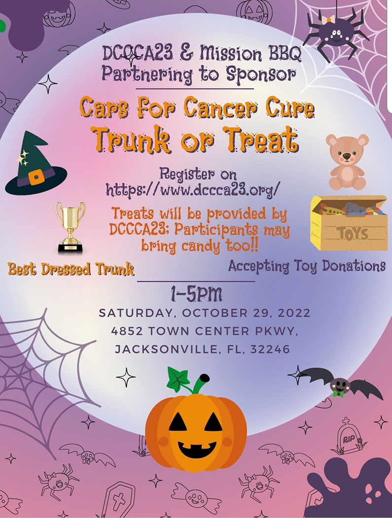 Cars for Cancer Cure Trunk or Treat