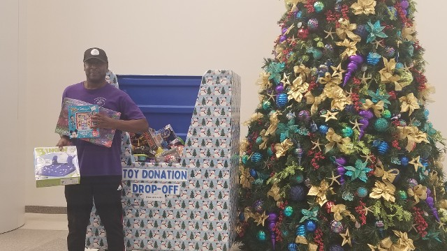 Man Holding Gifts Man Holding Gifts