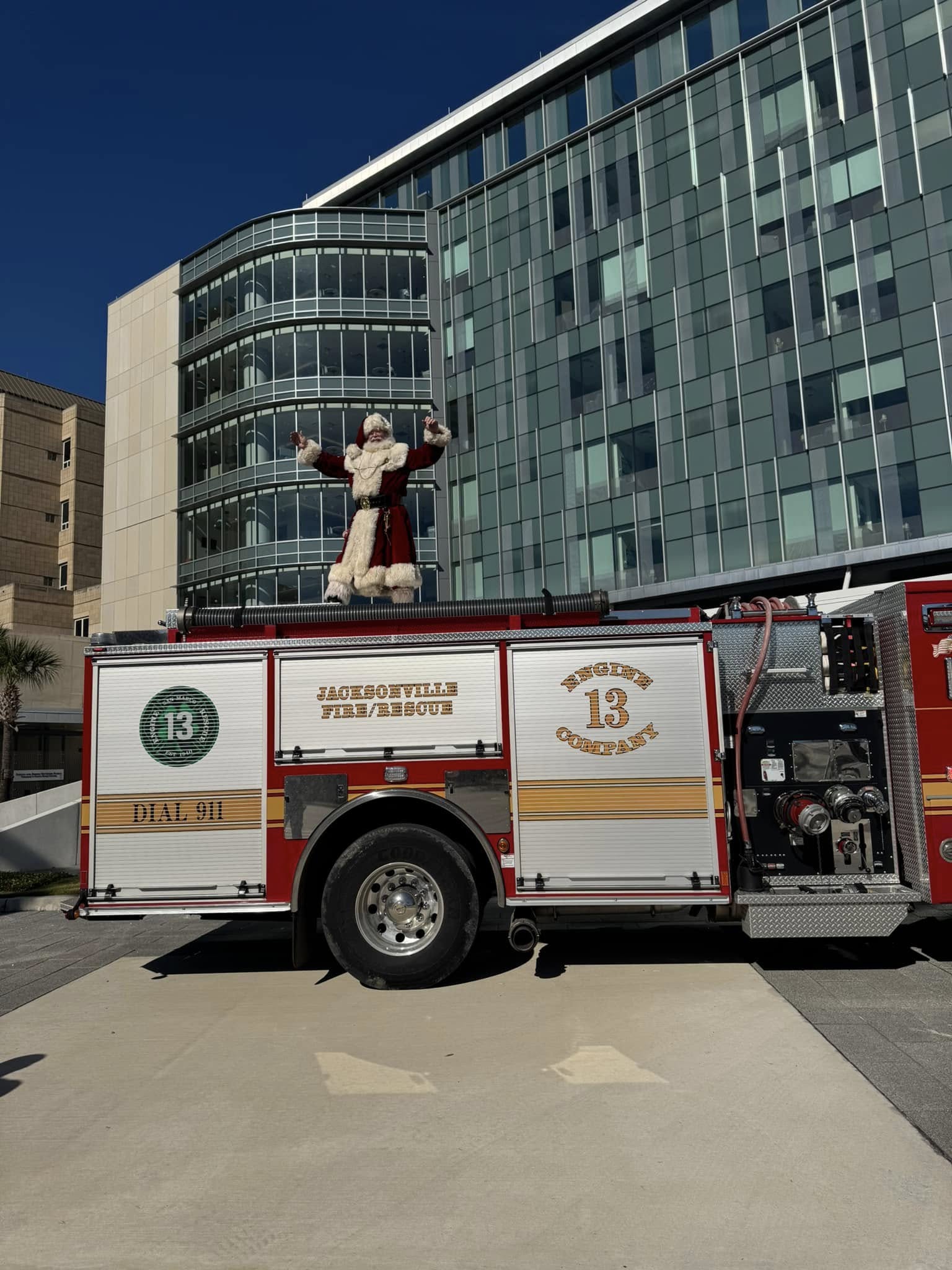 Santa on a firetruck...again Santa on a firetruck...again
